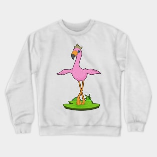 Flamingo Queen Crown Crewneck Sweatshirt